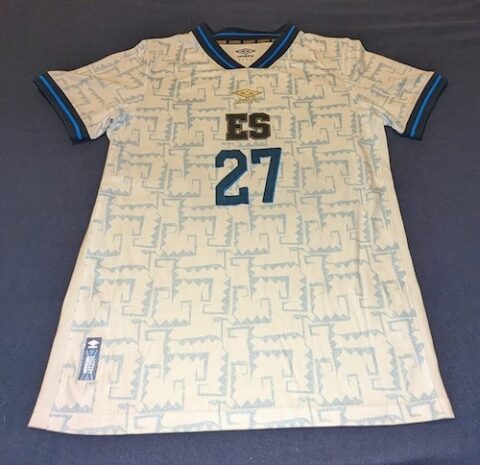 EL SALVADOR NATIONAL TEAM JERSEY MATCH WORN | mrmatchworn.mx