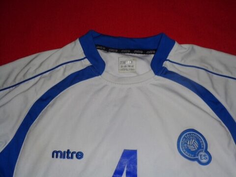 EL SALVADOR NATIONAL TEAM JERSEY MATCH WORN | mrmatchworn.mx