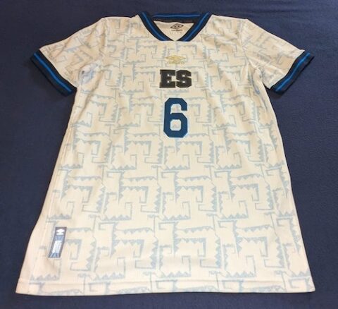 EL SALVADOR NATIONAL TEAM JERSEY MATCH WORN | mrmatchworn.mx