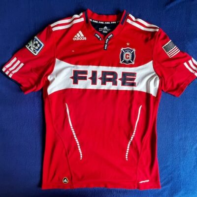 CHICAGO FIRE TEAM JERSEY MATCH WORN SIGN PANTAZOPOULOS