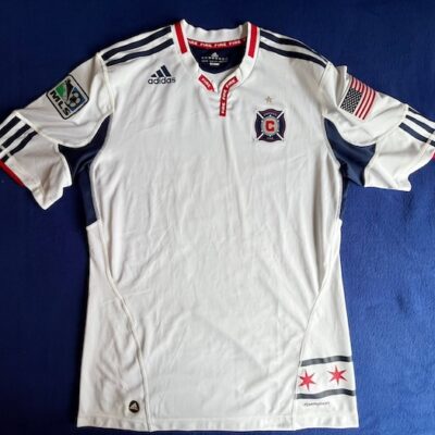 CHICAGO FIRE TEAM JERSEY MATCH WORN SIGN NYARKO