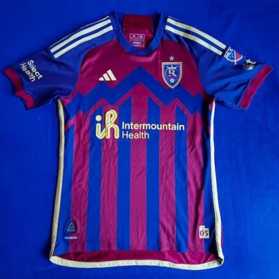 REAL SALT LAKE TEAM JERSEY MATCH WORN VERA