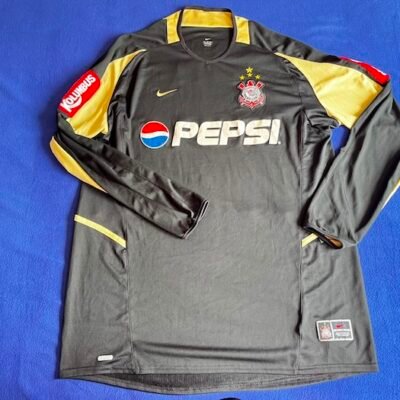 CORINTHIANS TEAM JERSEY MATCH WORN RETRO GOALKEEPER