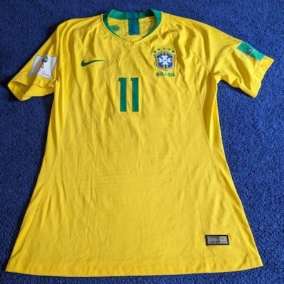 BRAZIL JERSEY MATCH WORN WORLD CUP 2018 COUTINHO