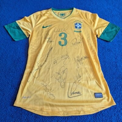 BRAZIL NATIONAL TEAM JERSEY MATCH WORN SIGNED