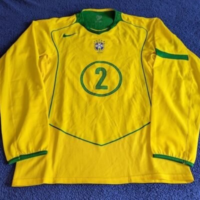 BRAZIL JERSEY MATCH WORN LONG SLEEVE TOTAL 90