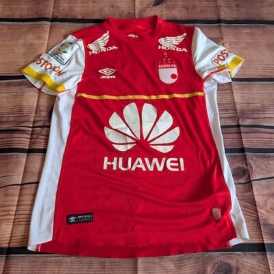 INDEPENDIENTE SANTA FE TEAM JERSEY MATCH WORN ARIAS LIBERTADORES CUP